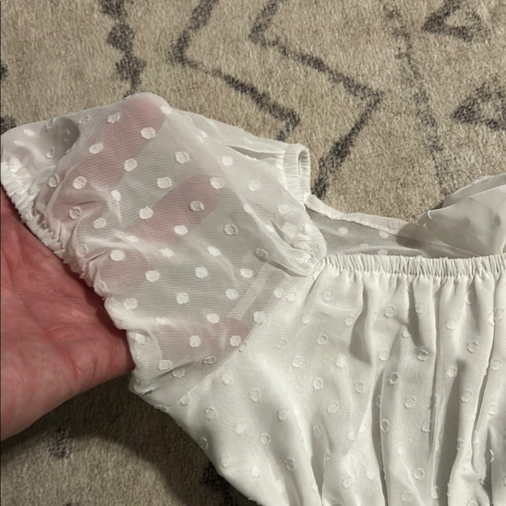 White Kids Dress - Picture 5 of 11